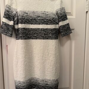 Teri Jon Black and White Sheath Dress